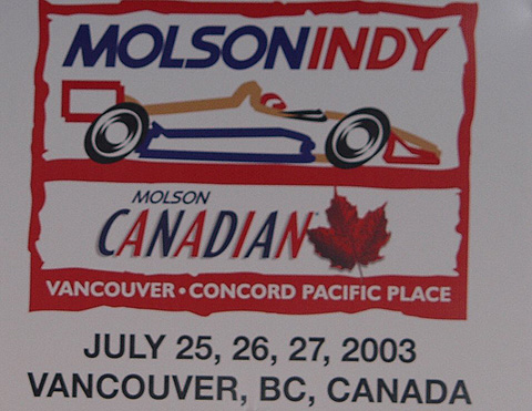 Molson Indy Vancouver Sign