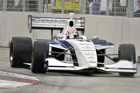 Josef Newgarden Qualifying in Wet