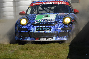 Porsche 911 GT3 Cup Car Crashes at Mosport Image