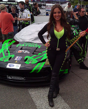 Ferrari and Grid Girl Image