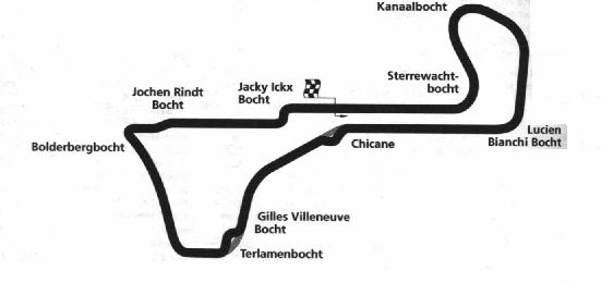 Belgium Track Map Image