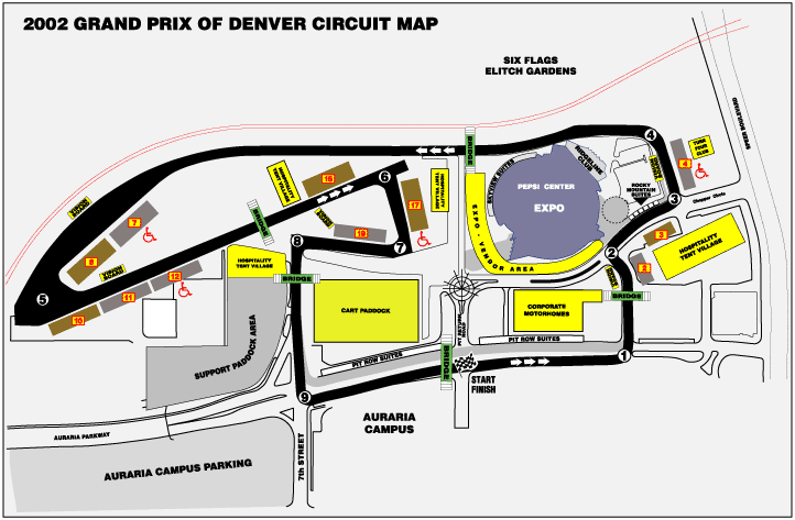Denver Track Map Image