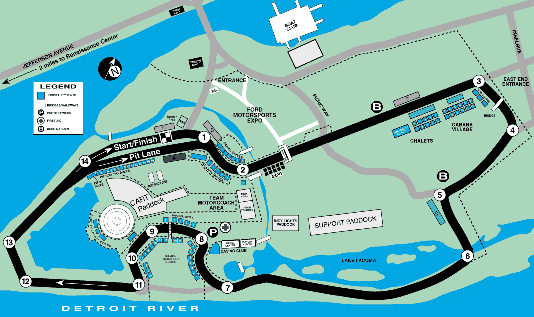 Detroit Track Map Image