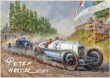 Auto Races and Grand Prix Vintage Calendar